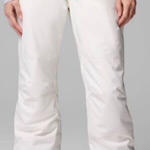 Columbia White Women's Snow Pants - Insulated Winter Joggers